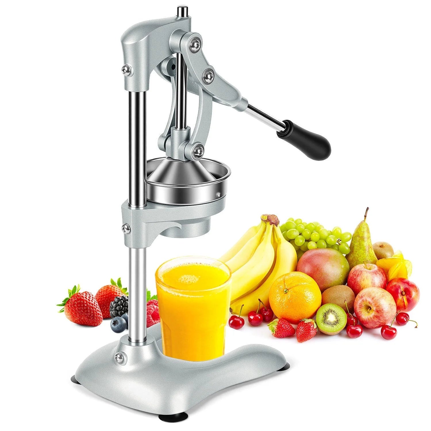 Manual Citrus Juicer | Stainless Steel Construction | Lever-Action High ...