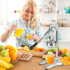 Citrus Juicer | Stainless Steel Lever-Action & Non-Slip Suction Base