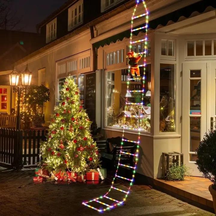 Climbing Santa Decoration | Animated & Weatherproof Warm White LEDs