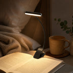 Clip-On Reading Light | USB-Rechargeable & Flexible Gooseneck
