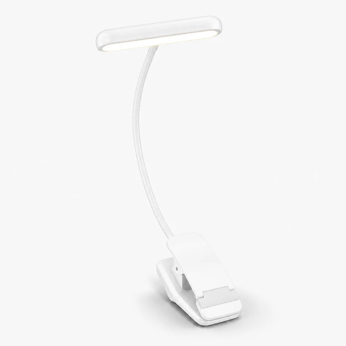 Clip-On Reading Light | USB-Rechargeable & Flexible Gooseneck
