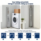 Clothes Drying Rack | Stainless Steel & Adjustable Height & Width | Foldable