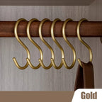 Clothes Hooks | Heavy-Duty Metal S-Shape | Set of 3
