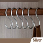 Clothes Hooks | Heavy-Duty Metal S-Shape | Set of 3
