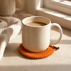 Coaster | Hand-Crocheted Pumpkin Shape