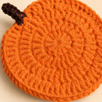 Coaster | Hand-Crocheted Pumpkin Shape