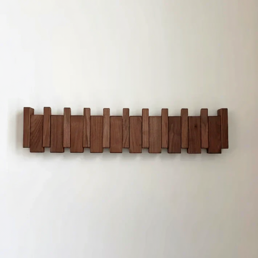 Coat Rack with Piano-Shaped Design