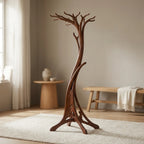 Coat Stand | Art Nouveau Tree & Hand-Carved Solid Wood