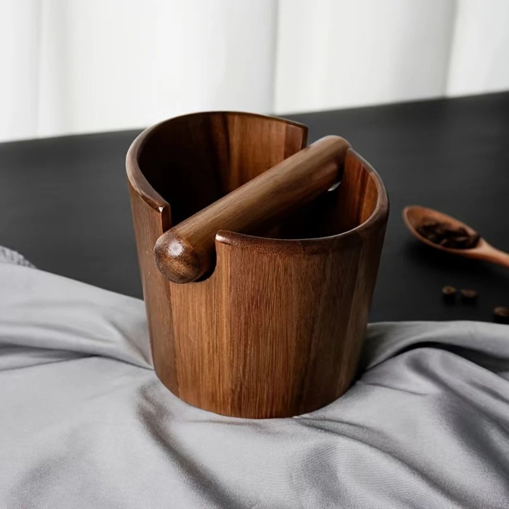 Coffee Knock Box with Built-In Knock Bar