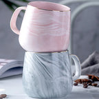 Coffee Mug | Ceramic Marble Pattern & Gold Rim | 400 ml