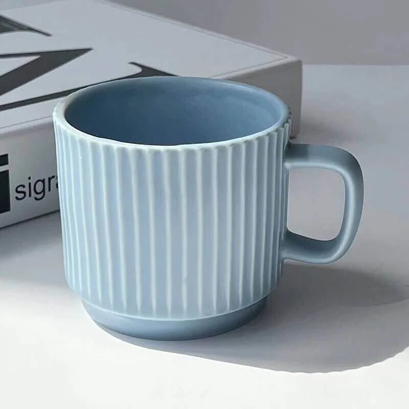 Coffee Mug | Ribbed Matte Ceramic | 260 ml