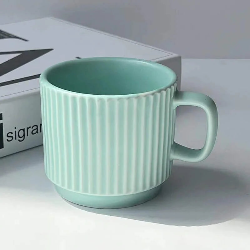 Coffee Mug | Ribbed Matte Ceramic | 260 ml