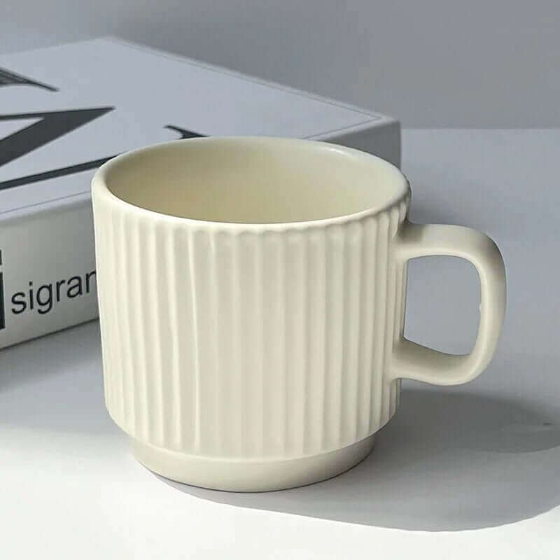 Coffee Mug | Ribbed Matte Ceramic | 260 ml
