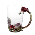 Coffee & Tea Mug Set | Transparent & Heat-Resistant | Set of 2 With Spoons & Coasters