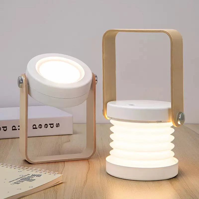 Collapsible Lantern | Dimmable LED & Bamboo Handle