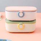 Sewing Kit | Compact Double-Layer Case | 18 Colored Threads