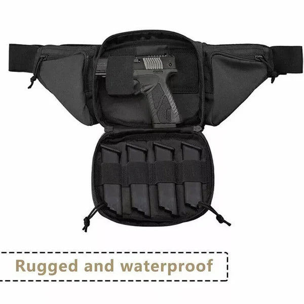 Concealed Carry Waist Pack | MOLLE-Compatible & Water-Resistant | Fits Full-Size Handgun