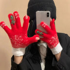 Convertible Fingerless Gloves | Fleece-Lined Knit & Fold-Back Finger Covers