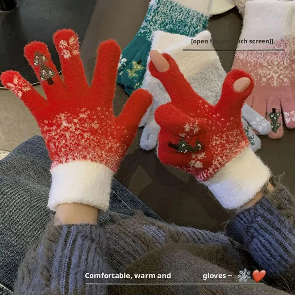 Convertible Fingerless Gloves | Fleece-Lined Knit & Fold-Back Finger Covers