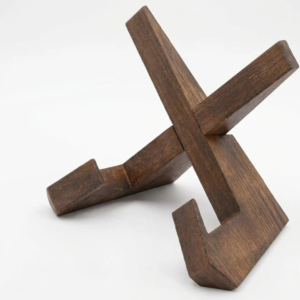 Cookbook Stand | Wooden Foldable Crossed-Arm