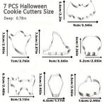 Cookie Cutter Set | Halloween Shapes & Food-Grade Stainless Steel | 7-Piece Set