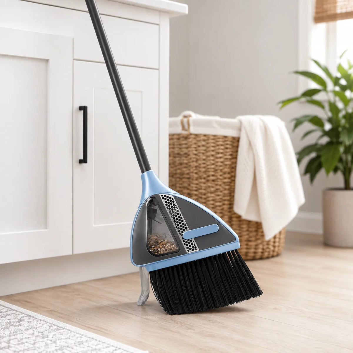 Cordless Vacuum Broom | Lightweight & USB-Rechargeable | 1-Cup Dustbin