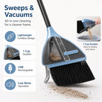 Cordless Vacuum Broom | Lightweight & USB-Rechargeable | 1-Cup Dustbin
