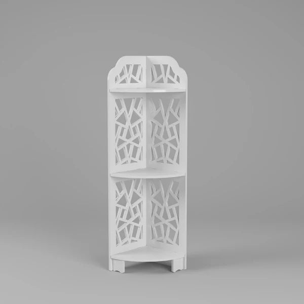 Corner Bathroom Shelf | Waterproof PVC & Space-Saving | 3-Tier