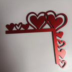 Corner Wall Art | Natural Wood & Heart-Shaped | Left & Right