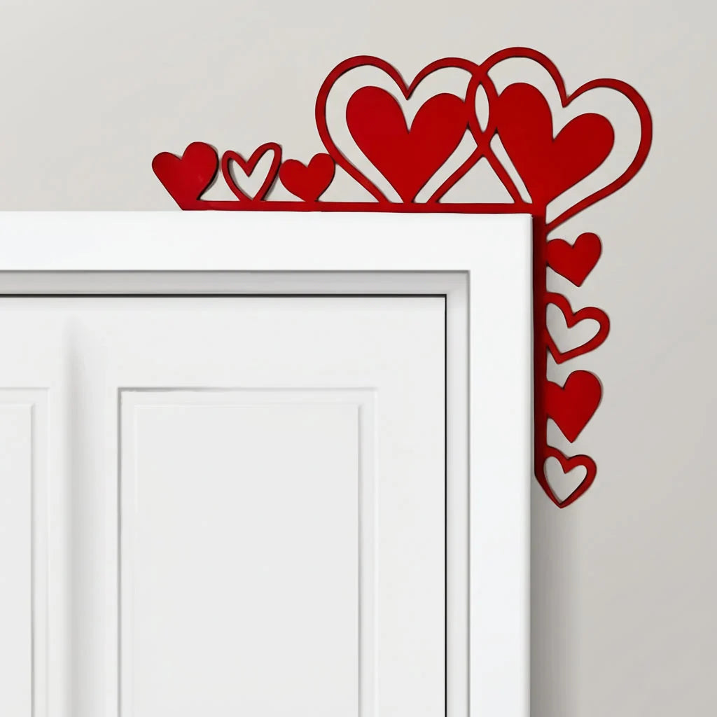 Corner Wall Art | Natural Wood & Heart-Shaped | Left & Right