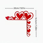 Corner Wall Art | Natural Wood & Heart-Shaped | Left & Right