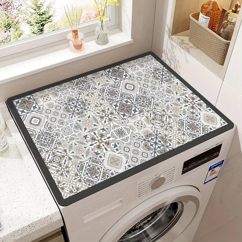 Countertop Device Mat | Diatomaceous Earth Moisture-Absorbent & Scratch-Resistant | Boho Mandala