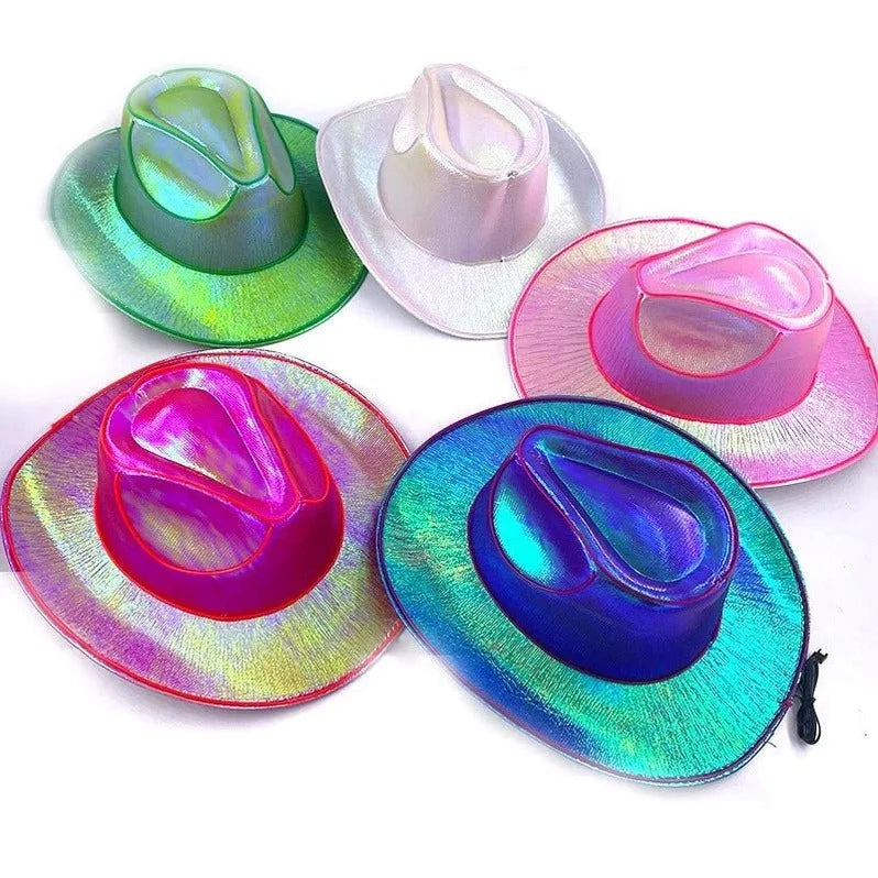 Cowboy Hat | Integrated LED Brim & Battery-Powered | Adult Size