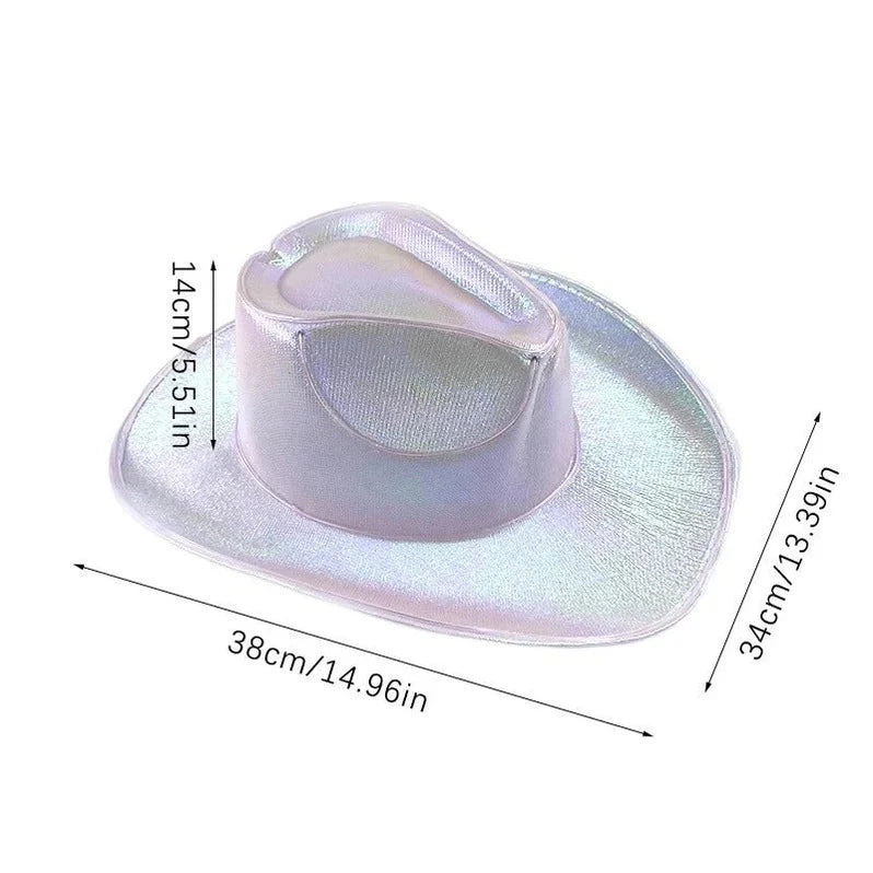 Cowboy Hat | Integrated LED Brim & Battery-Powered | Adult Size