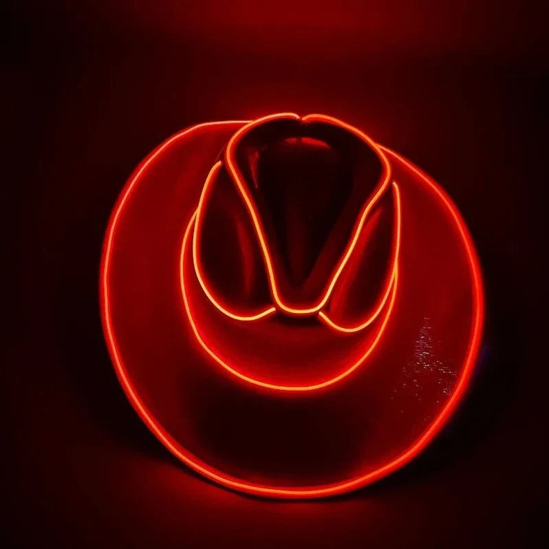 Cowboy Hat | Integrated LED Brim & Battery-Powered | Adult Size