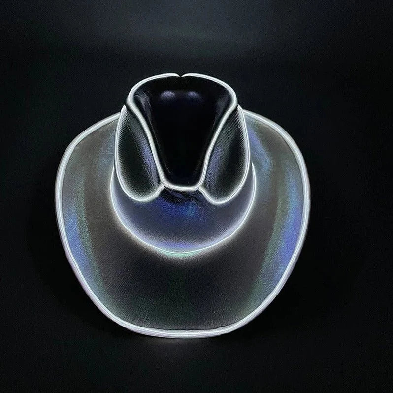 Cowboy Hat | Integrated LED Brim & Battery-Powered | Adult Size