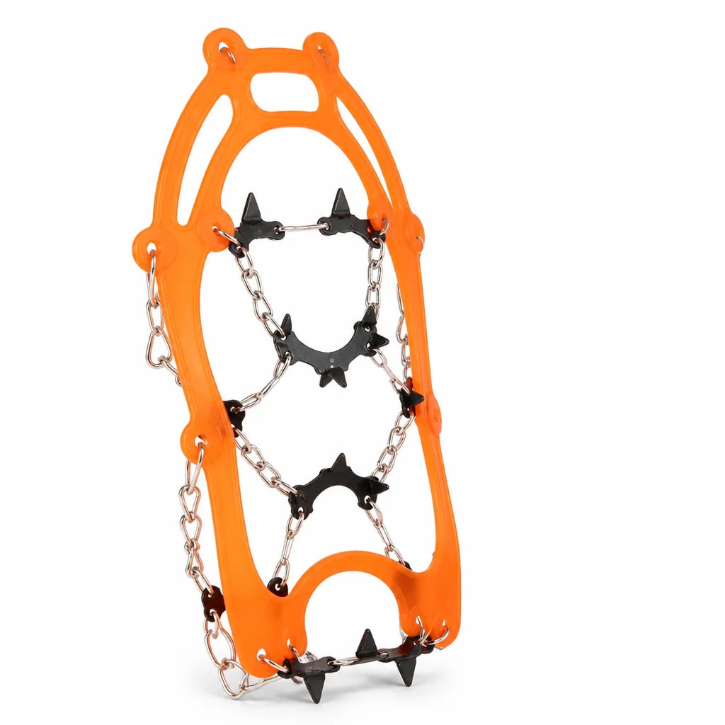 Crampons | TPR Rubber & Stainless Steel Spikes | Fits Shoe Sizes 35-44