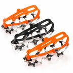 Crampons | TPR Rubber & Stainless Steel Spikes | Fits Shoe Sizes 35-44