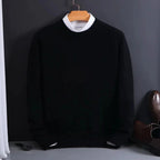 Crew Neck Sweater | Cashmere-Like Soft & Lightweight Warmth | Men's