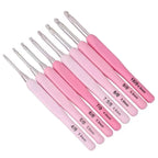 Crochet Hook Set | Ergonomic Soft-Grip Aluminum Hooks | 9-Piece With Scissors & EVA Case