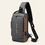 Crossbody Bag | Anti-Theft Patent Leather & USB Port