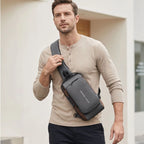 Crossbody Bag | Anti-Theft Patent Leather & USB Port
