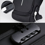 Crossbody Bag | Anti-Theft Patent Leather & USB Port