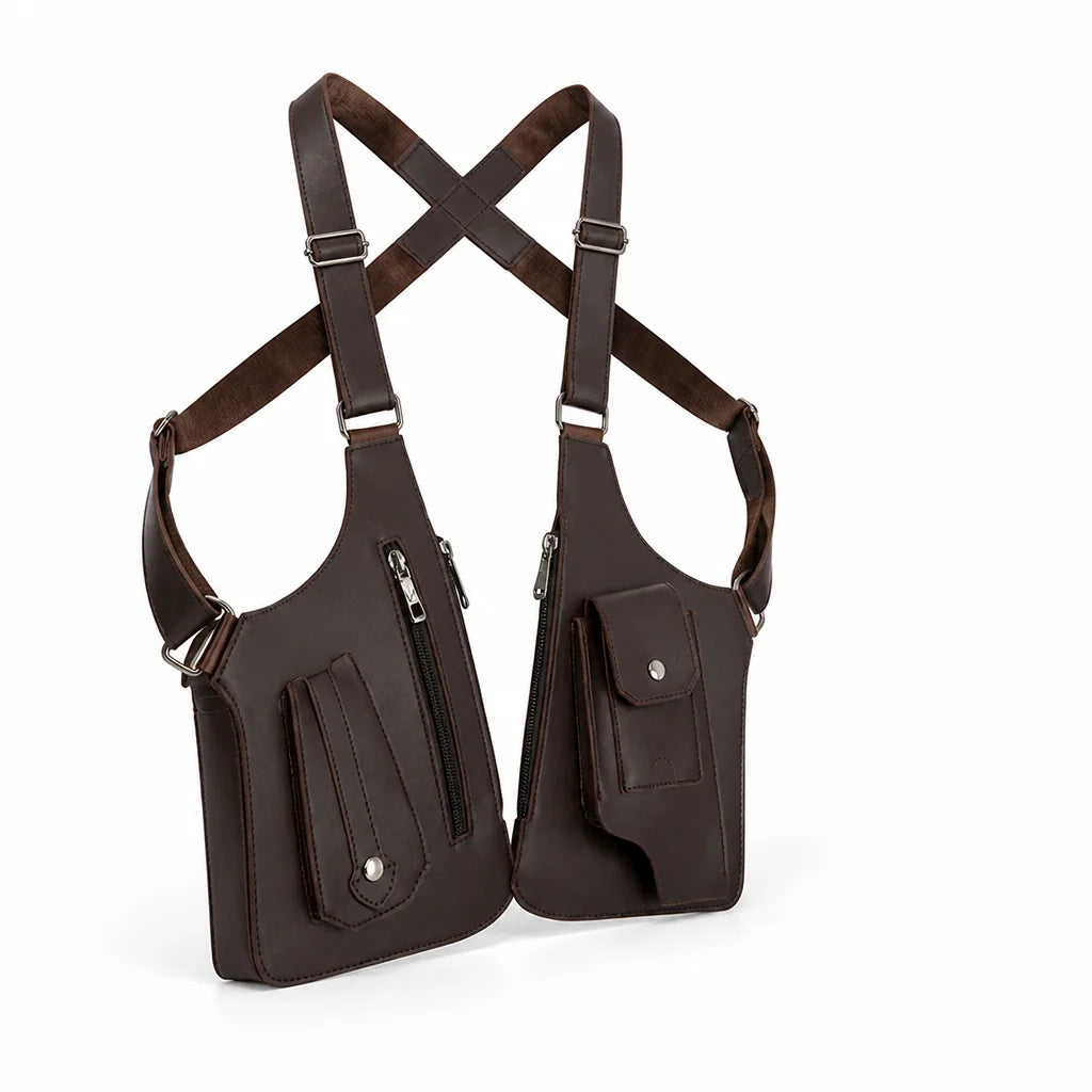 Crossbody Bag | Lightweight Water-Repellent | Hidden Zippers & Magnetic Closure