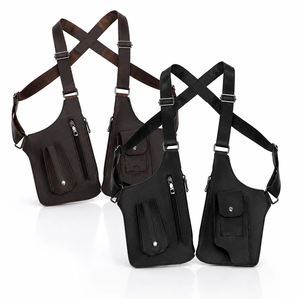 Crossbody Bag | Lightweight Water-Repellent | Hidden Zippers & Magnetic Closure