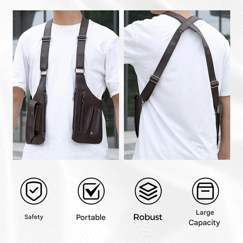Crossbody Bag | Lightweight Water-Repellent | Hidden Zippers & Magnetic Closure