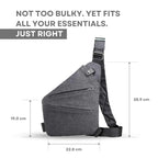 Crossbody Bag | Structured & Concealed Closures | Tablet-Compatible