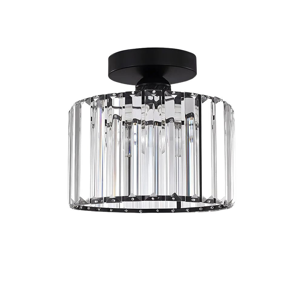 Ceiling Light | Crystal Prism Semi-Flush Design | 22 cm