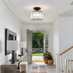 Ceiling Light | Crystal Prism Semi-Flush Design | 22 cm