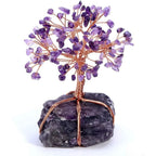 Crystal Ornament | Handcrafted Tree Of Life | Stones & Copper Wire